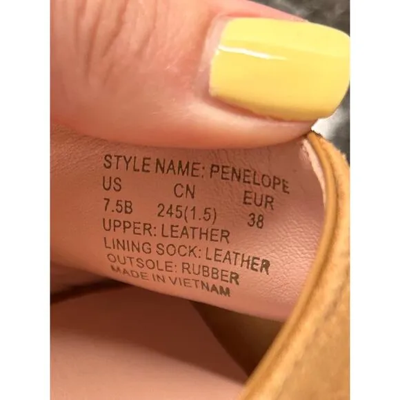 Kate Spade New York Women's Penelope Cork Slip-On Suede Wedge Sandals Tan 7.5B