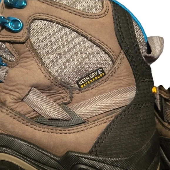 KEEN Ankle Boots Hiking Leather Womens Winter 9 40 Brown Gargoyle Capri Breeze