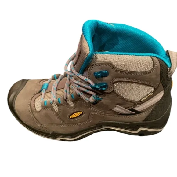 KEEN Ankle Boots Hiking Leather Womens Winter 9 40 Brown Gargoyle Capri Breeze