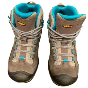 KEEN Ankle Boots Hiking Leather Womens Winter 9 40 Brown Gargoyle Capri Breeze