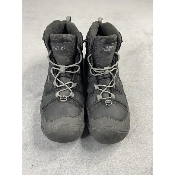 Keen Boots Mens 15 Black Circadia Hiking Mid Polar Black Grey Insulated