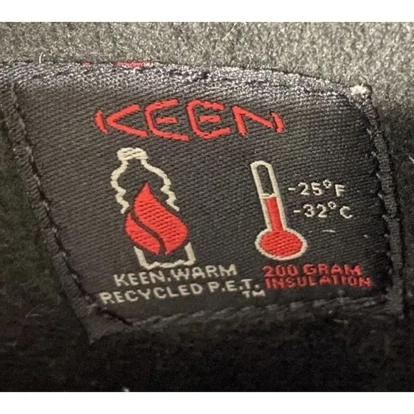 Keen Boots Mens 15 Black Circadia Hiking Mid Polar Black Grey Insulated