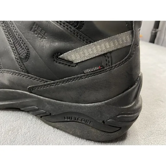 Keen Boots Mens 15 Black Circadia Hiking Mid Polar Black Grey Insulated