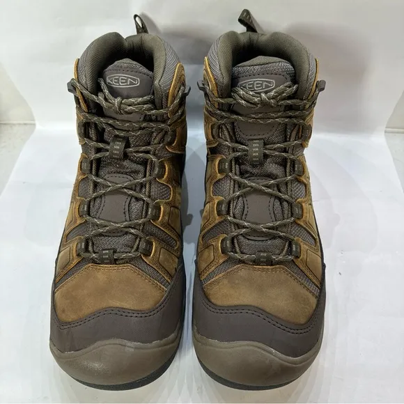 Keen Circadia Mid Waterproof Bison/Brindle Hiking Boots 1026769 Men’s Size 11.5
