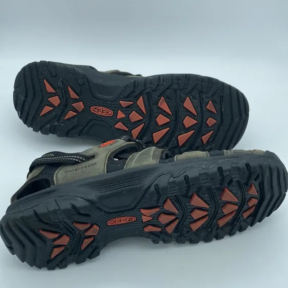 KEEN GREEN GREY TARGHEE III SANDALS