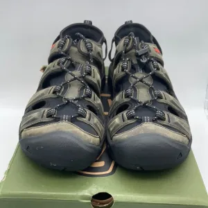 KEEN GREEN GREY TARGHEE III SANDALS