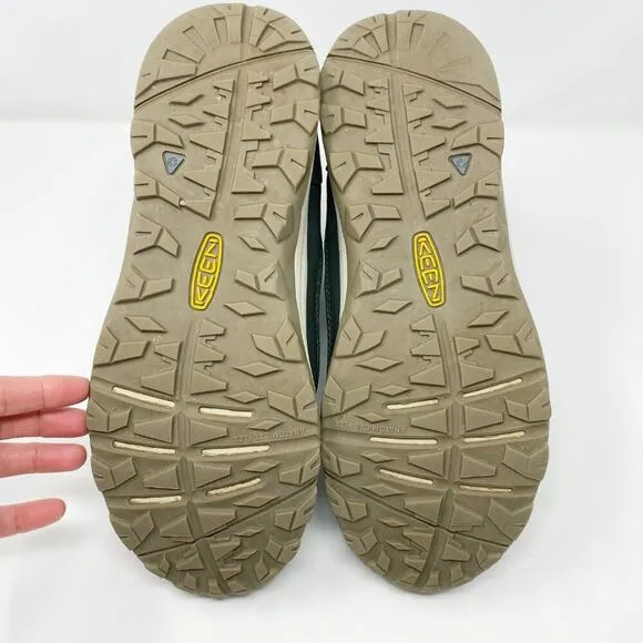 Keen Green Quilted KeenDry Waterproof Lace Up Boots Women's Sz 11 EUC Insulated