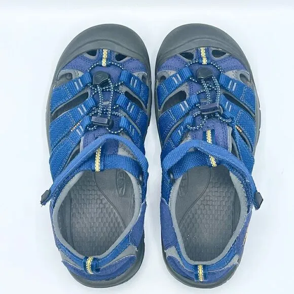 KEEN Newport II blue hook loop slip on hiking sandals - Big Kid 5