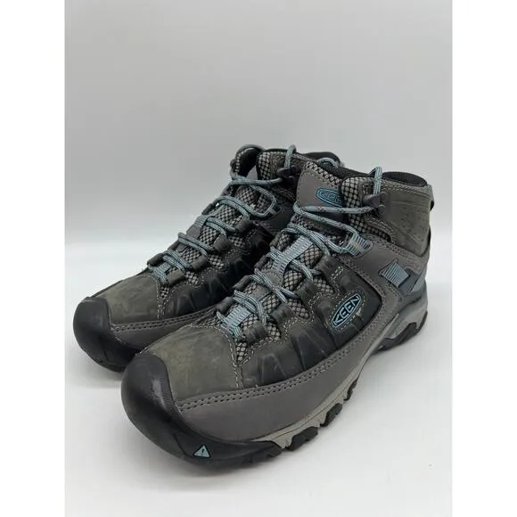 Keen Targhee III Mid Waterproof Hiking Boots Magnet Atlantic Blue Women's Sz 8📦