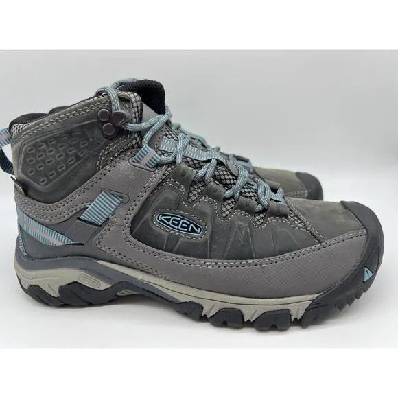 Keen Targhee III Mid Waterproof Hiking Boots Magnet Atlantic Blue Women's Sz 8📦