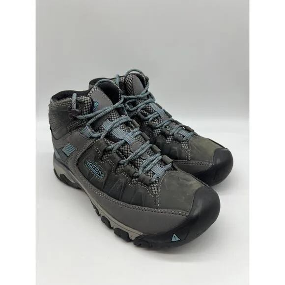 Keen Targhee III Mid Waterproof Hiking Boots Magnet Atlantic Blue Women's Sz 8📦