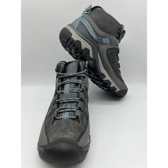Keen Targhee III Mid Waterproof Hiking Boots Magnet Atlantic Blue Women's Sz 8📦