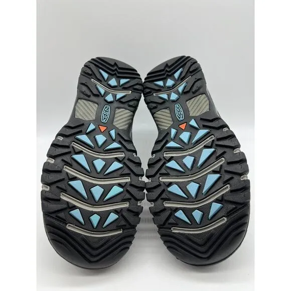 Keen Targhee III Mid Waterproof Hiking Boots Magnet Atlantic Blue Women's Sz 8📦