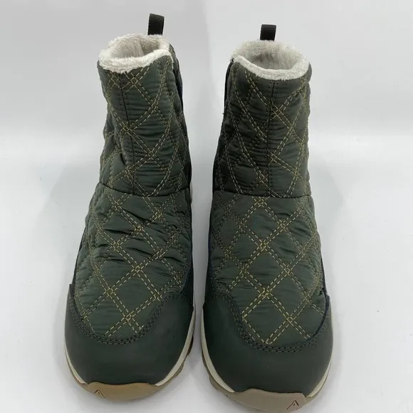 Keen Terradora II Wintry Pull On Boots Quilted Waterproof 200g Olive Green 8.5