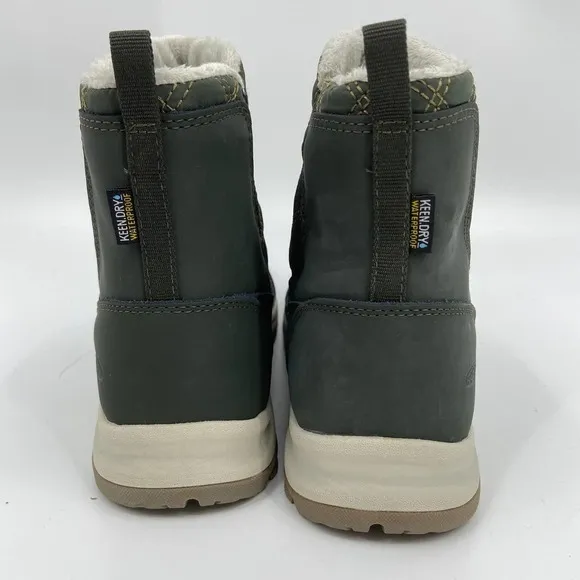 Keen Terradora II Wintry Pull On Boots Quilted Waterproof 200g Olive Green 8.5