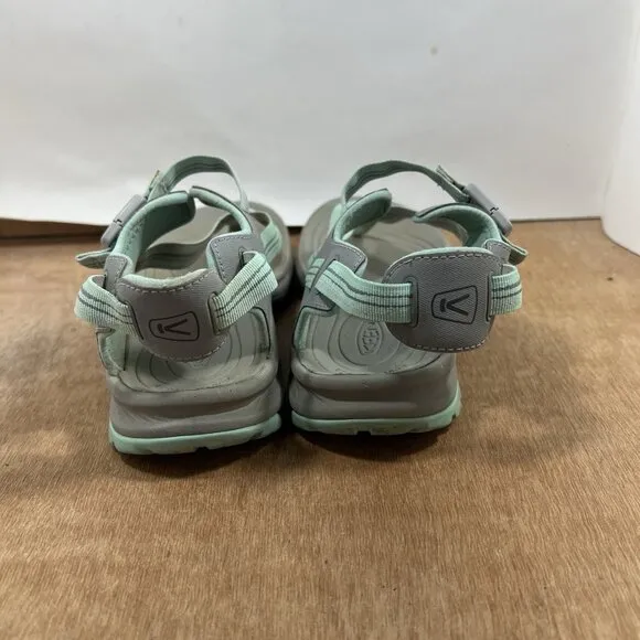KEEN Terradora II Women Size 10.5 Toe Post Sandal Light Gray/Ocean
