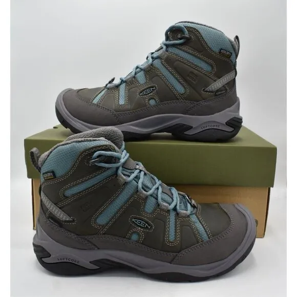 Keen Womens Size 7 Circadia Polar Mid Insulated Waterproof Hiking Boots