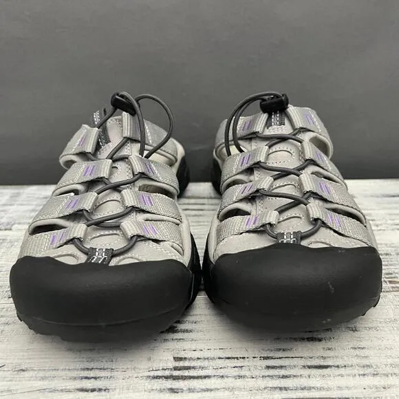 KEEN Women's Sz 9 Newport Closed Toe Slip on Sandals Drizzle/English Lavender