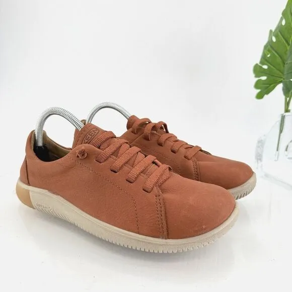 Keen KNX Lightweight  Shoes Mens 8.5 Brown Leather Lace Up Low Top Sneakers