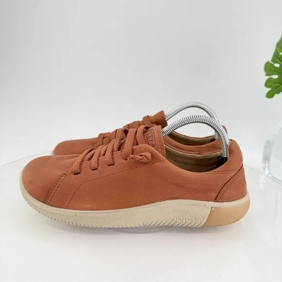 Keen KNX Lightweight  Shoes Mens 8.5 Brown Leather Lace Up Low Top Sneakers