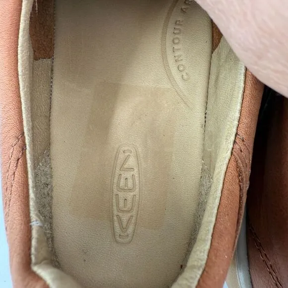 Keen KNX Lightweight  Shoes Mens 8.5 Brown Leather Lace Up Low Top Sneakers