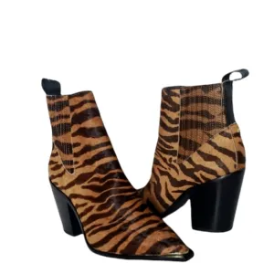 KENNETH Cole WEST SIDE POINTED TOE TIGER BOOTIES