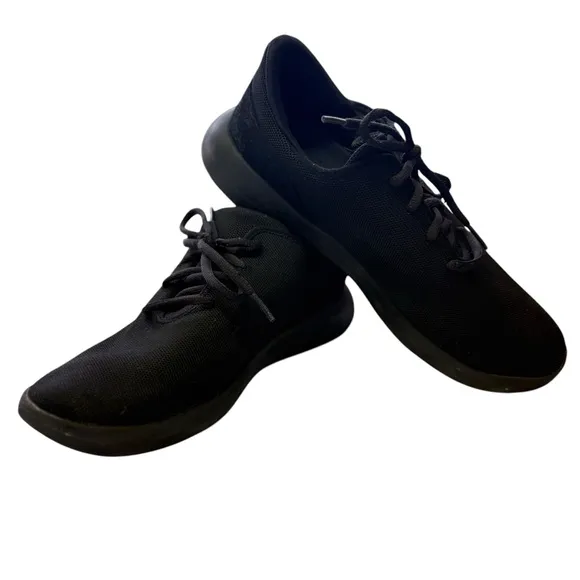 Kizik Madrid‎ Black Slip-On Lace-Up Sneakers Lightweight Casual Shoes Size 10.5