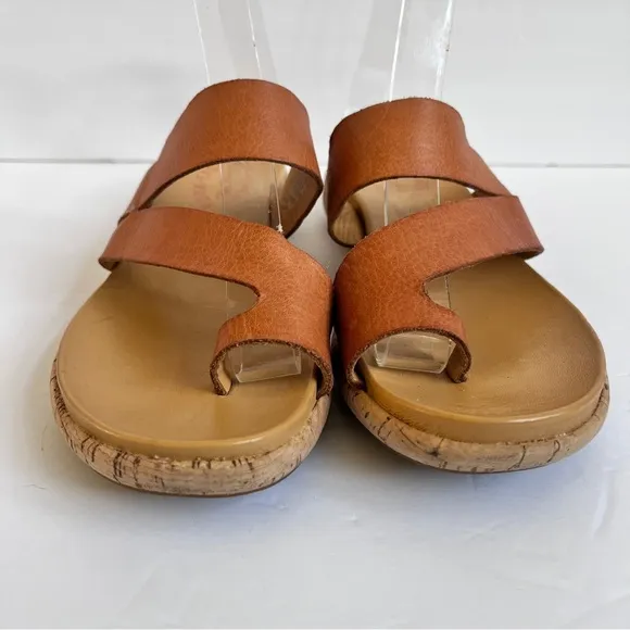 Kork Ease Platform Strap slip on Leather Sandals Sz 7