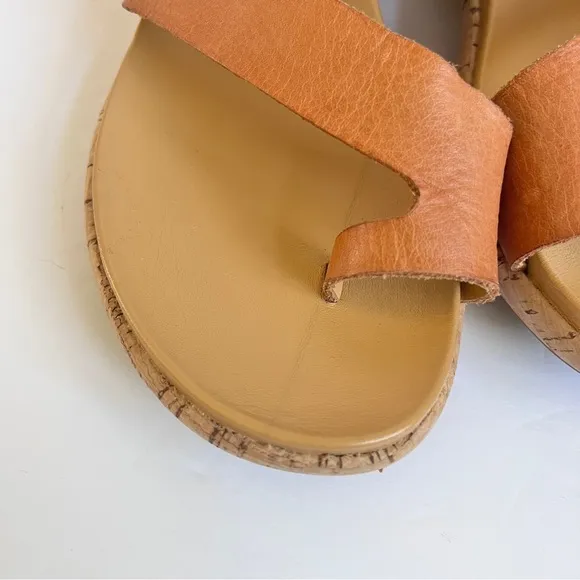 Kork Ease Platform Strap slip on Leather Sandals Sz 7