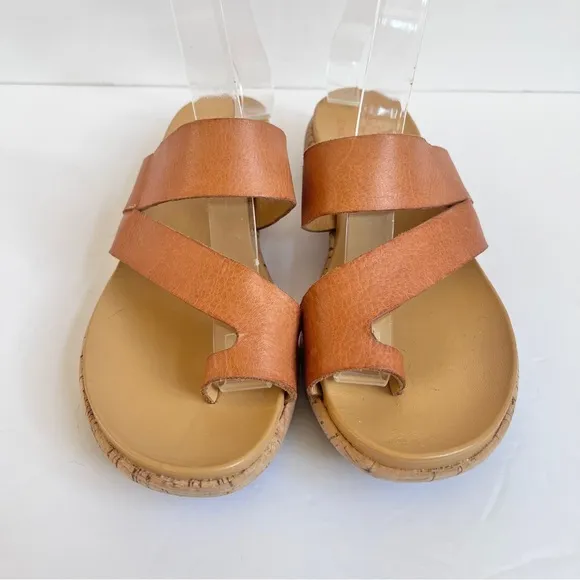 Kork Ease Platform Strap slip on Leather Sandals Sz 7