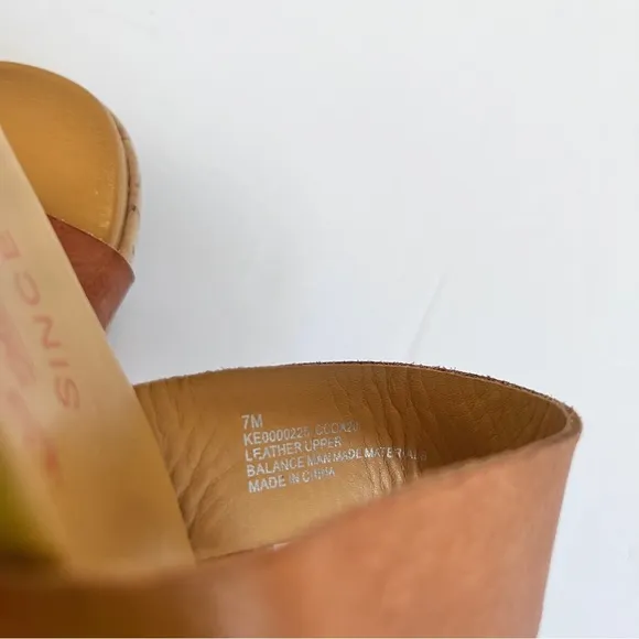 Kork Ease Platform Strap slip on Leather Sandals Sz 7
