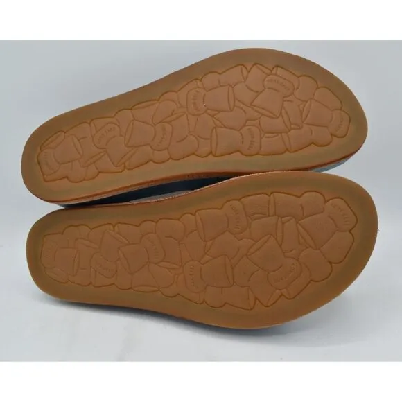Kork Ease Women Size 7 Tutsi Buckle Turquoise Full Grain Leather Slide Sandals
