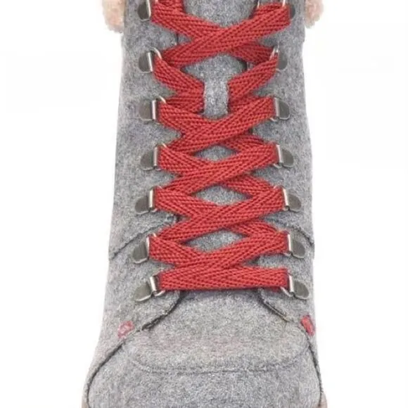 Korks by Kork Ease Evie Boots Grey Wool Fabric Women’s Size 7.5 New in Box