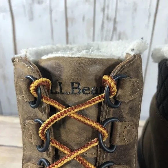 L. L. Bean Storm Chaser Tek 2.5 Lace Waterproof Boots Womens Size 10 Leather