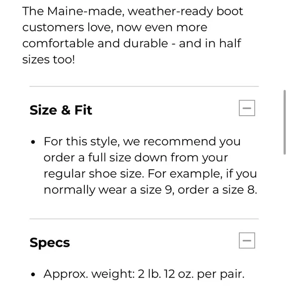 L. L. Bean women’s NEW weather proof duck boots size 6