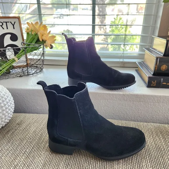 La Canadienne Connor Boots Womens Size 6 Black Leather Chelsea Waterproof ($400 