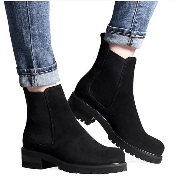 La Canadienne Connor Boots Womens Size 6 Black Leather Chelsea Waterproof ($400 