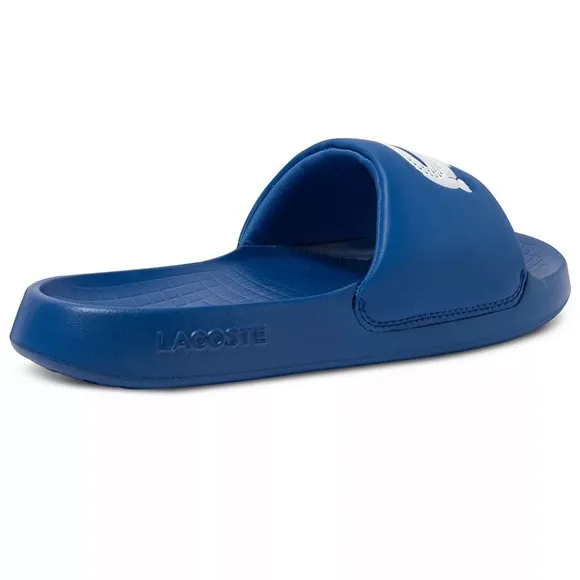LACOSTEMen's Croco 1.0 Slip-On Slide Sandals