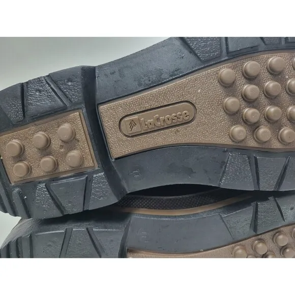 LaCrosse Mens Insulated Leather &amp; Rubber Duck‎ Boots Brown 11