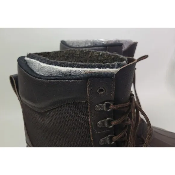 LaCrosse Mens Insulated Leather &amp; Rubber Duck‎ Boots Brown 11