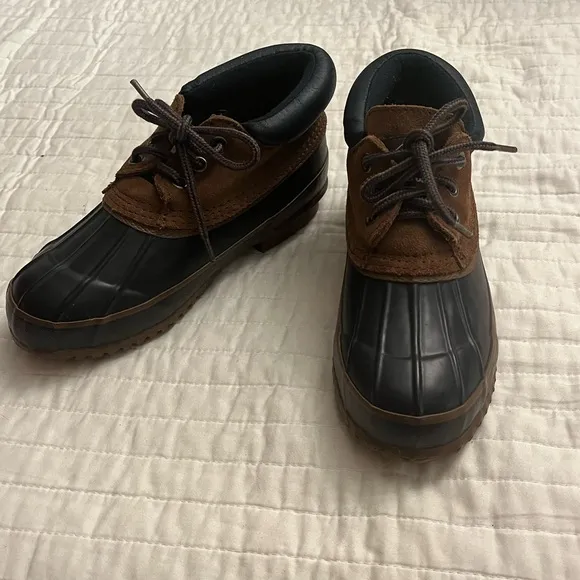 LaCrosse Women's Brown Low-Top Waterproof Steel Shank Winter Duck Boots