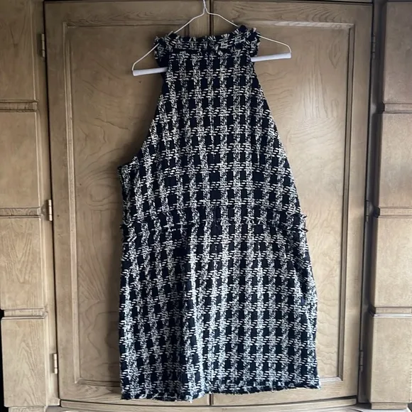 L'AGENCE 🔥 Jade PLAID frayed cotton-tweed mini dress
