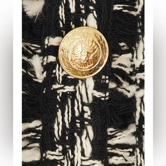 L'AGENCE 🔥 Jade PLAID frayed cotton-tweed mini dress