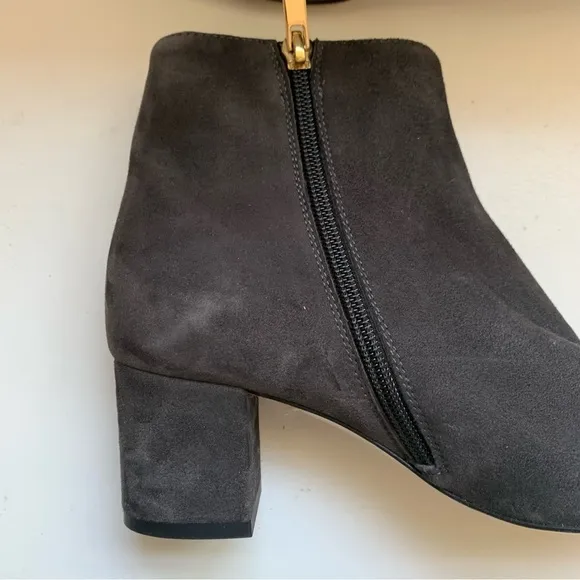 L'Agence Women Jeannie II Pointed Toe Grey Suede boots size US 6 /36.5