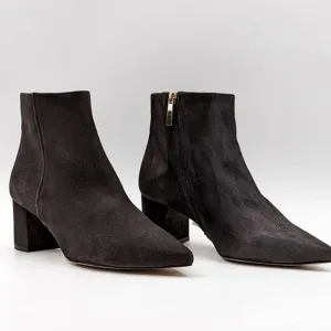 L'Agence Women Jeannie II Pointed Toe Grey Suede boots size US 6 /36.5