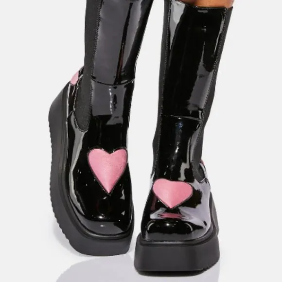Lamoda COLD  HEARTED LOVER  Chunky Boots ( BRAND NEW !!! )