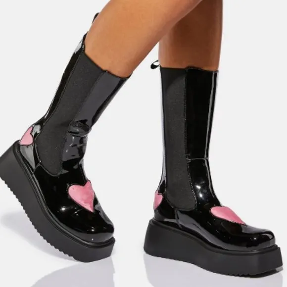 Lamoda COLD  HEARTED LOVER  Chunky Boots ( BRAND NEW !!! )