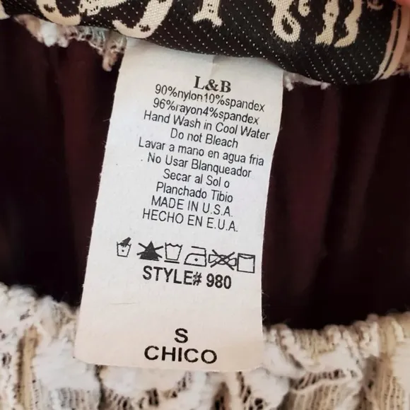 L&amp;B Lucky &amp; Blessed Cream Lace Dress Small