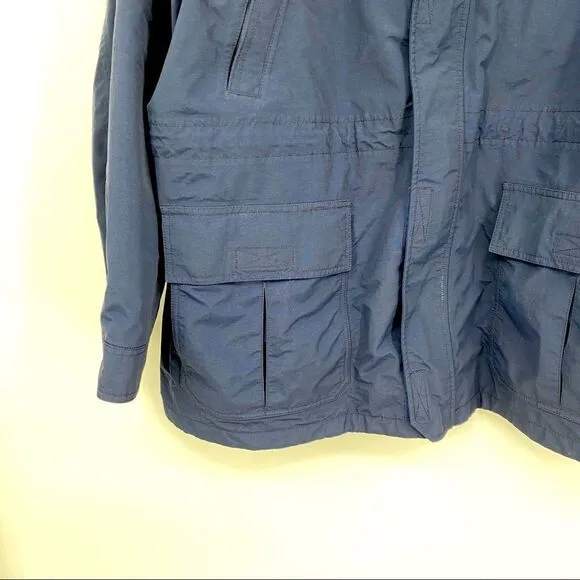Lands End Coat Jacket Plus Size 2x Xxl Navy Blue