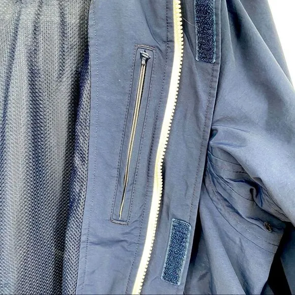 Lands End Coat Jacket Plus Size 2x Xxl Navy Blue